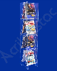 Expositor em acrilico Totem de chão Desmontavel 8 Bolso para Folhetos e encartes 133cm alt 