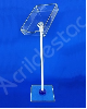 Pedestal Porta Folders Acrilico de chão Bolso Panfletos 350 Folhas Vertical