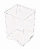 Porta Absorvente Acrilico Cristal 17,5CM A x 12CM x 10CM Tampa de abrir para Parede ou Mesa