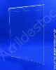 Porta Aviso ACRILICO cristal A5 para Baias Display vidro Carro Automoveis