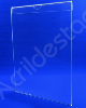 Porta Aviso PETG Cristal A4 para Baias Display vidro Carro Concessionarias