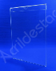 Porta Aviso PS Cristal acrilico similar A4 para Baias Display vidro Carro Concessionarias