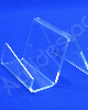 Porta cartões acrílico com lateral aberta Medindo 6,5cm altura X 9,5cm largura