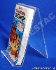 Porta Livro display PS cristal acrilico similar 21 x 14 cm individ - Livrarias Lojas Papelarias Vitrines