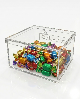 Potes de Acrílico para cereais doces 20cm Alt x 30 cm L x 20 cm C - 12,0 L - Horizontal