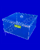 Potes de Acrílico para cereais doces 28cm Alt x 30 cm L x 20 cm C - 16,8 L - Horizontal