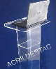 Pulpito de Acrilico transparente MONACO Pedestal para Notebook