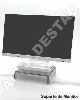Suporte de mesa para Monitor e notebook de acrilico cristal transparente 25x25x6 6mm 