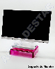 Suporte de mesa para Monitor e notebook de acrilico cristal transparente 25x25x6 6mm 