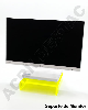Suporte de mesa para Monitor e notebook de acrilico cristal transparente 25x25x6 6mm 