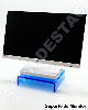 Suporte de mesa para Monitor e notebook de acrilico cristal transparente 25x25x6 6mm 