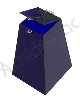 Urna de acrilico Azul Bic 30cm alt Piramide para eventos 