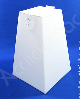 Urna de acrilico Branca Piramide 20cm alt CIPA e Adesivo Personalizada