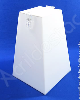 Urna de acrilico Branca Piramide 30cm alt Urna para cupons sorteios
