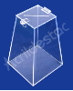 Urna de acrilico Cristal 30cm alt 4mm Piramide para eventos 