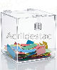 Urna de acrilico Cristal 30x30cm alt Quadrada Cubo para eventos 