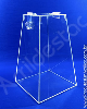 Urna de acrilico Piramide Cristal 20cm alt Urna para cupons sorteios e eventos