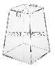 Urna de acrilico Piramide Cristal 20cm alt Urna para cupons sorteios e eventos