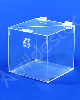 Urna de acrilico Cristal 20x20cm alt Quadrada Cubo arrecadações e eventos 