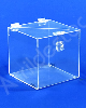 Urna de acrilico Cristal 25x25cm alt Quadrada Cubo sorteio e promoção 