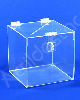 Urna de PS Cristal Quadrada similar ao acrilico Cubo 30x30cm para eventos