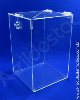 Urna de PS transparente similar ao acrilico 30alt x 20x20cm Retangular para cupons