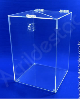 Urna de PS transparente similar ao acrilico 30alt x 20x20cm Retangular para cupons