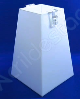 Urna em PS Branca Piramide similar ao Acrilico 30cm alt para sorteios e eventos
