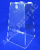 Urna em PS Cristal Piramide similar ao Acrilico 25cm alt para promoção e eventos